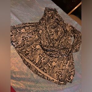 Snake Print Long Sleeve‎ dress